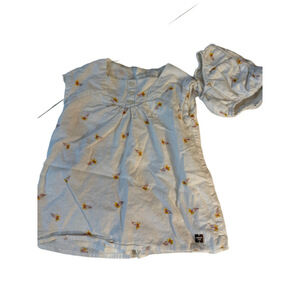 Baby girl bubble romper Cream Floral Long Sleeve Bodysuit 18-24 Months